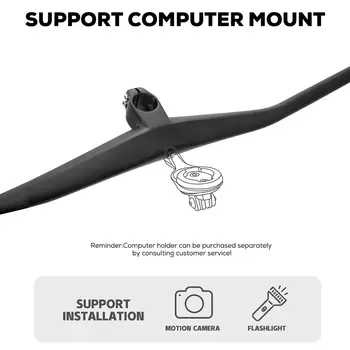 登山車碳纖維一體式車把,0度把立,無Logo啞光,可選40/50/60/70毫米尺寸 12 最佳銷售 mcfk - №11