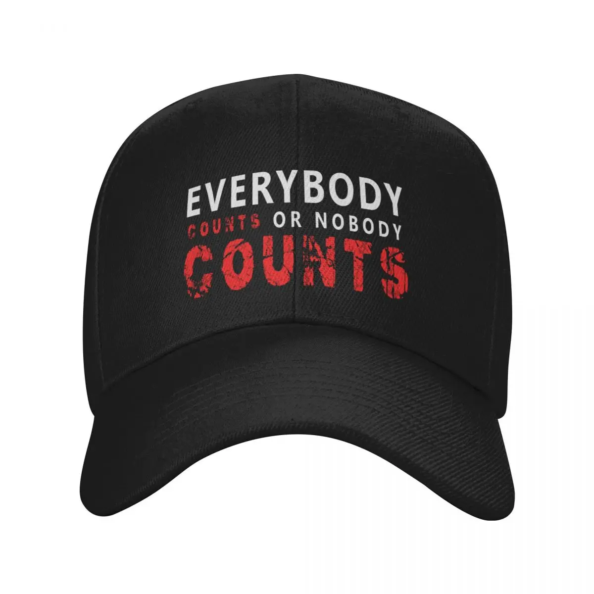 

Everybody counts or nobody counts - Detective bosch Baseball Cap Fashion Beach luxury woman cap hard hat Luxury Woman Men's