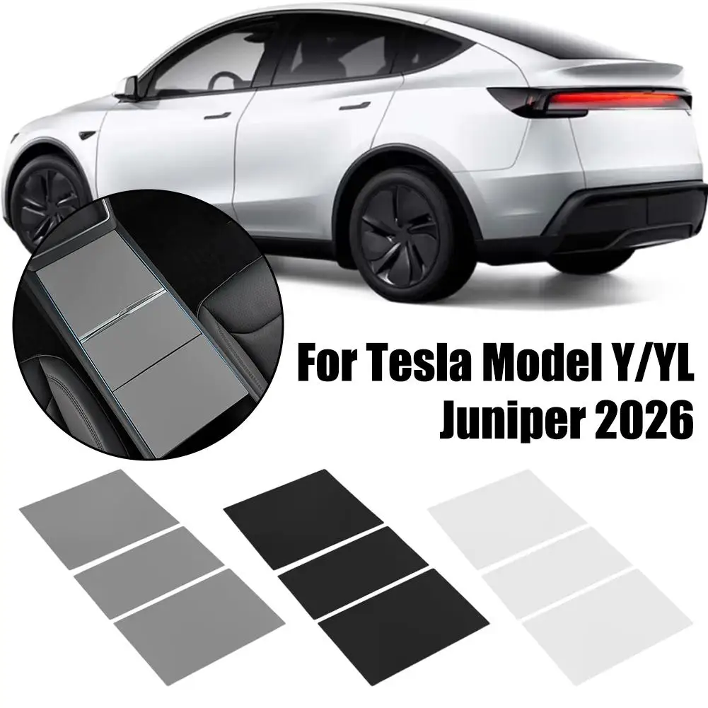 For Tesla Model 3 Highland Model Y Juniper YL Center Console Silicone Pad Protector Anti-Slip Interior Accessories