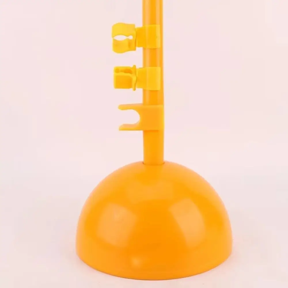 

6 шт., пластиковая пряжка, зажим для футбольного тренировочного флагштока, вращающийся на 360 градусов, пластиковая трубка с футбольной головкой, фиксированный зажим, прочный желтый