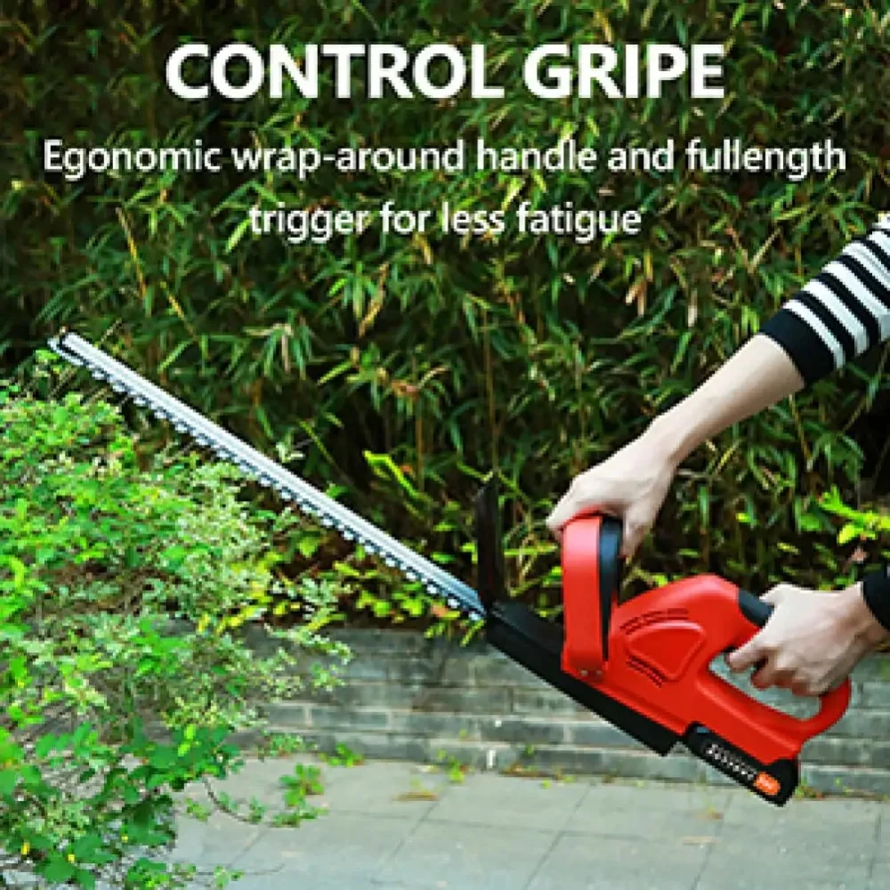 

1 Set Widen Thicken Blade Cordless Hedge Trimmer 24 Inch Fuel-efficient Low Voice High-powered Hedge Trimmer Garden Tool