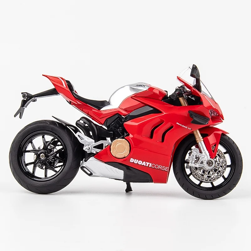 1/12 Ducati Motor Met Ducati V 4S Speelgoed Motorfiets Diecast Miniatuur Metal Race Model Super Sport Collectie Cadeau