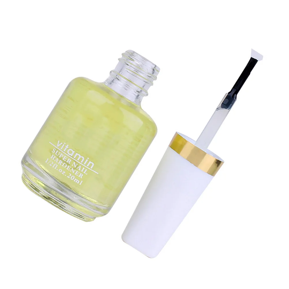 Olio nutrizionale per unghie Olio per cuticole giallo Ammorbidente Trattamento per la cura delle vitamine Cappotto di base per unghie fragili e screpolate