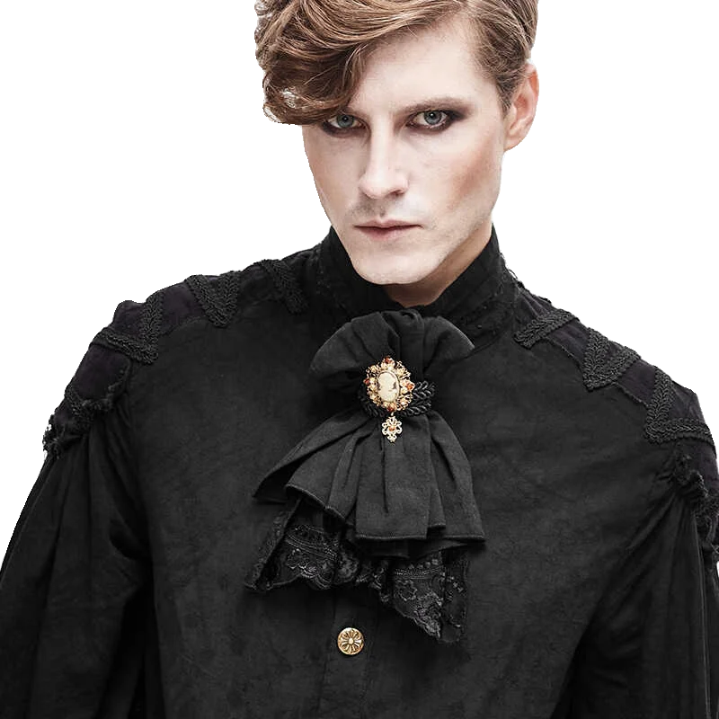 Gotycki elegancki czarny krawa – Men'S Accessories Types recenzja i cena
