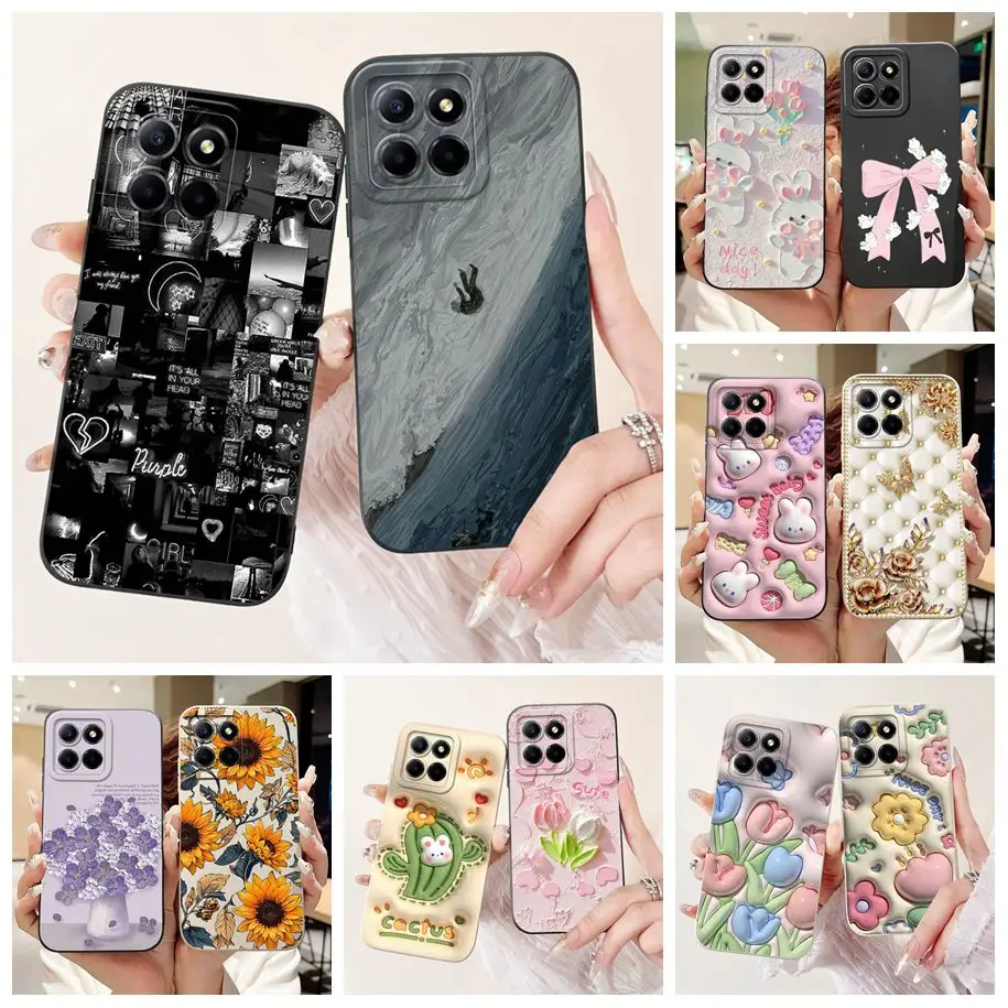 For Honor X8b Phone Case Cool Fashion Pattern Candy Silicone Full Coverage For HonorX8b Fundas LLY-LX1 LLY-LX2 Shockproof Bumper