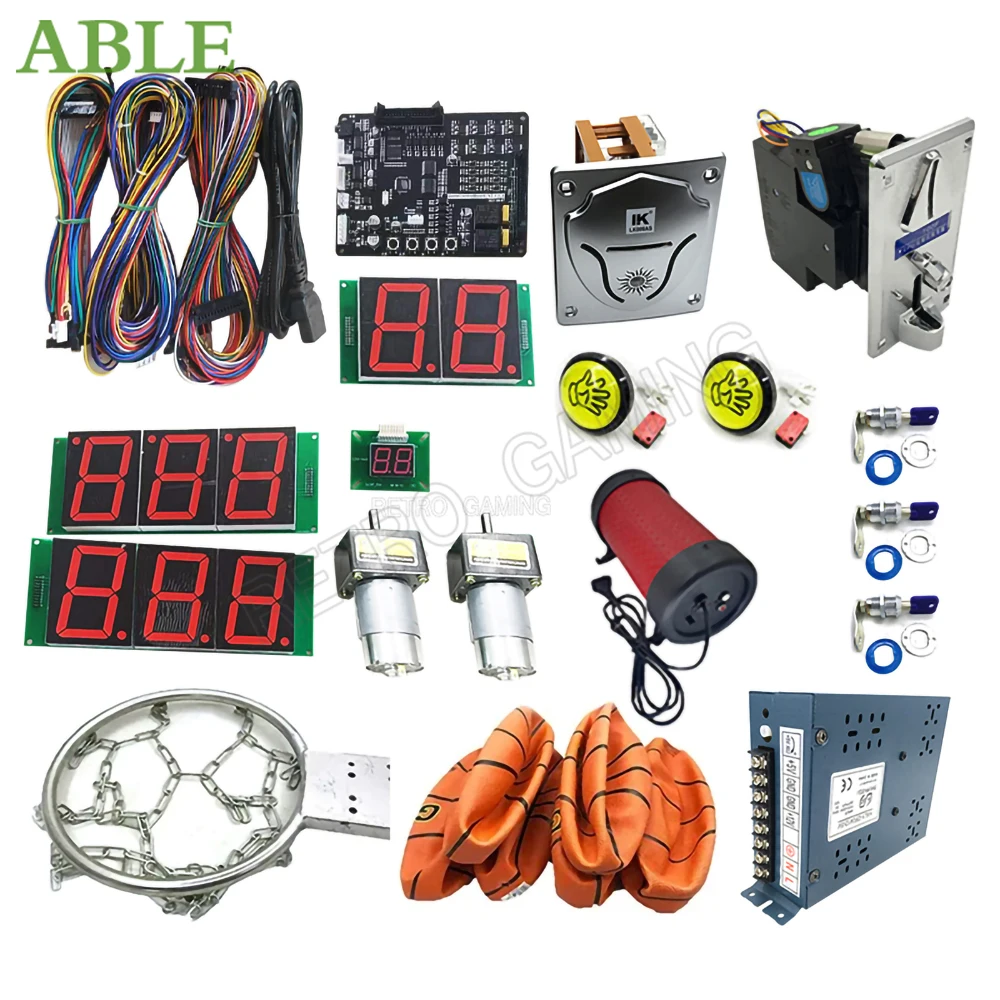 

LYT Adult Basketball Machine Set, Coin-Operated Basketball Game Set, Suitable for Arcade Game Rooms