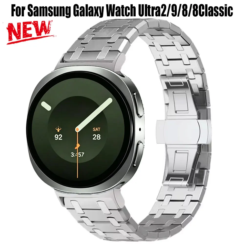 Für Samsung Galaxy Watch Ultra2 Metallarmband für Samsung Watch 9/8 40mm 44mm 8Classic 46mm Armband Zubehör Correa