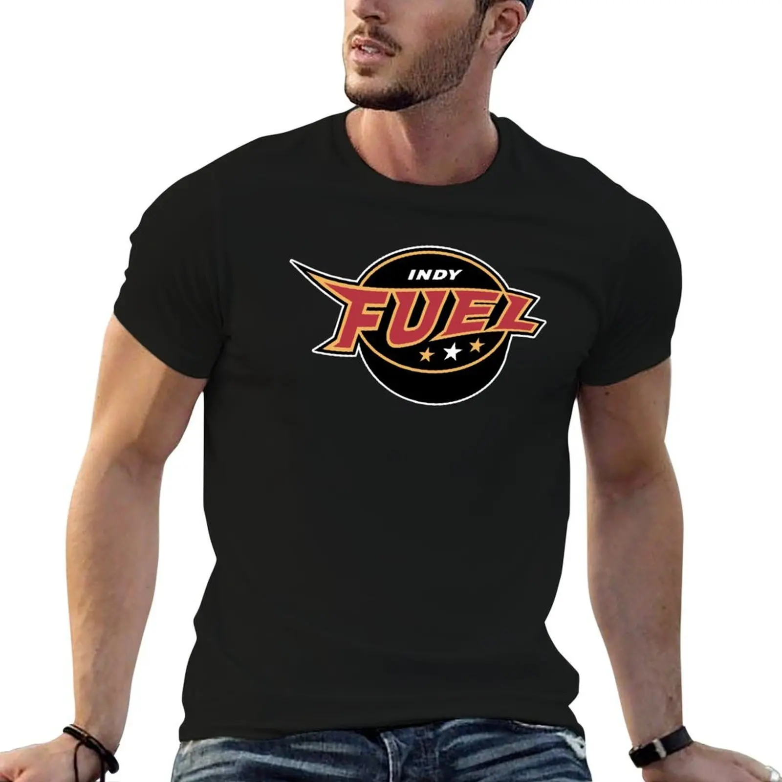 

Indy Fuel T-Shirt man t shirt designer man graphic t shirt men t shirt cotton 100% T-shirt