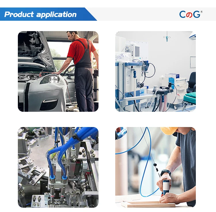 CG 60 Teile/schachtel Set Luft Gerade Pneumatische Armaturen PU Schlauch Rohre Push-in Schnellverschluss PU-4-6-8mm Kunststoff Schlauch Kupplungen – Detail 8