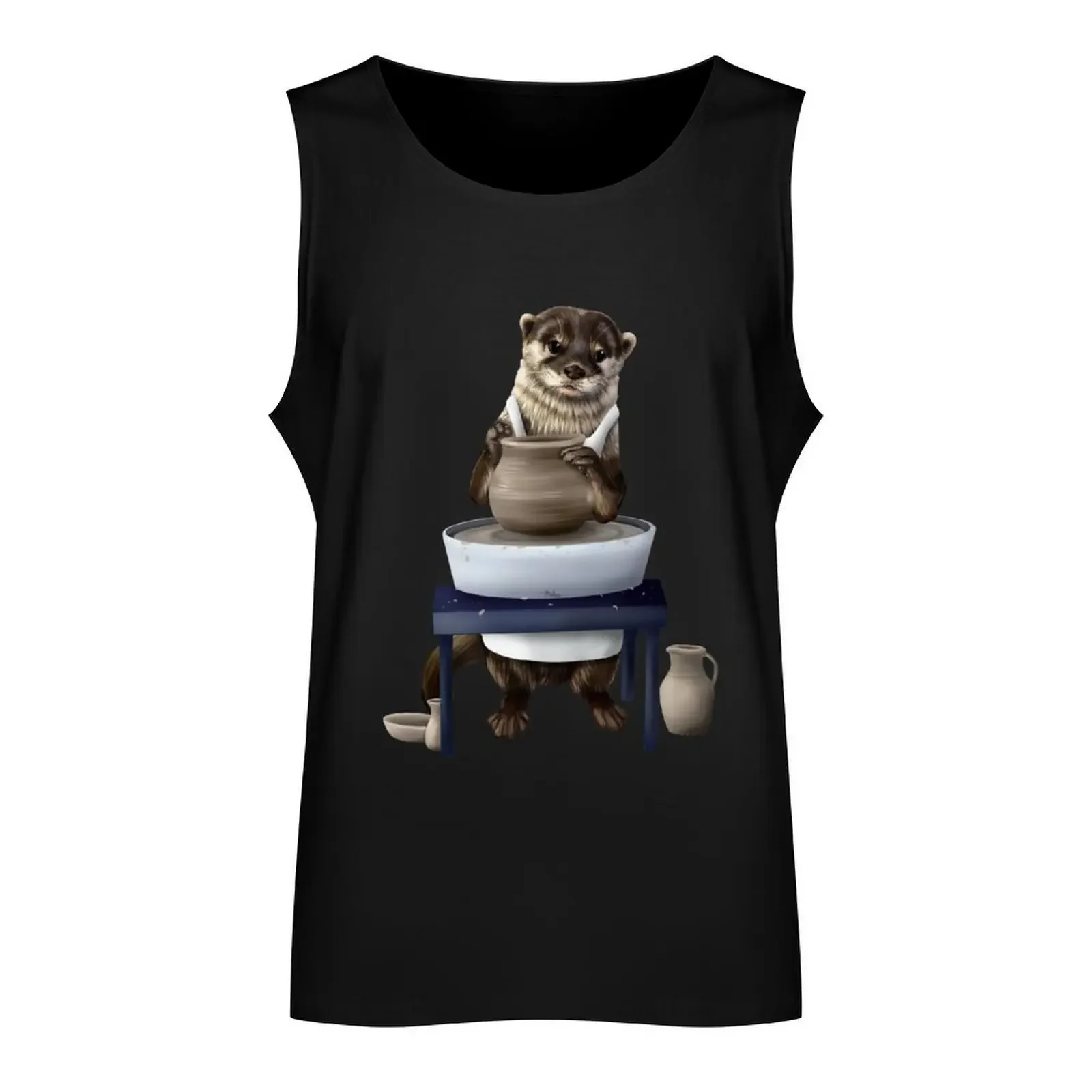 Otter potter Tank Top bodybuilding men Man clothes for gym