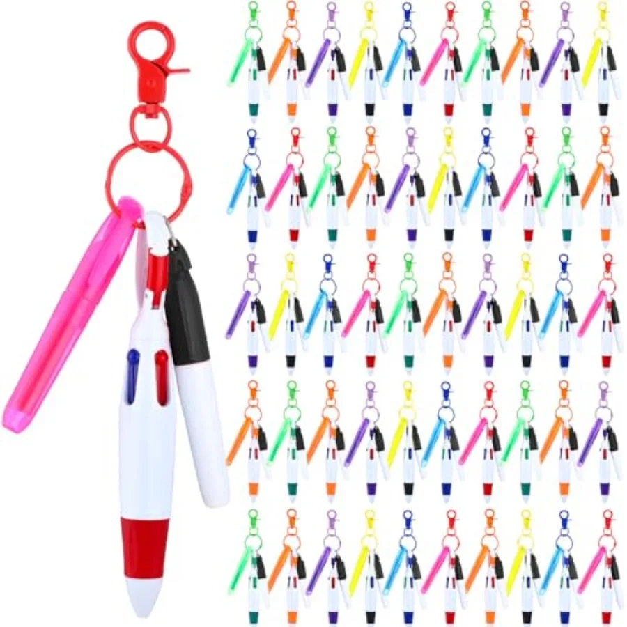 

Набор из 200 ручек для медсестер с клипсами для бейджей, включая мини-маркеры, выдвижные ручки-шариковые, перманентные маркеры, клипсы для бейджей и брелоков, 4 шт.