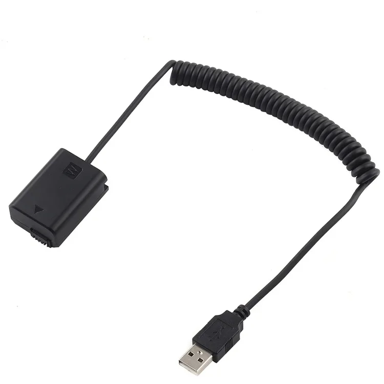 Cavo di alimentazione USB per Decoded NP-FW50 batteria fittizia per fotocamera Sony DSLR A7 A7R A7S A7II A7RII A7SII A6000 Series Vlog Battery Bank