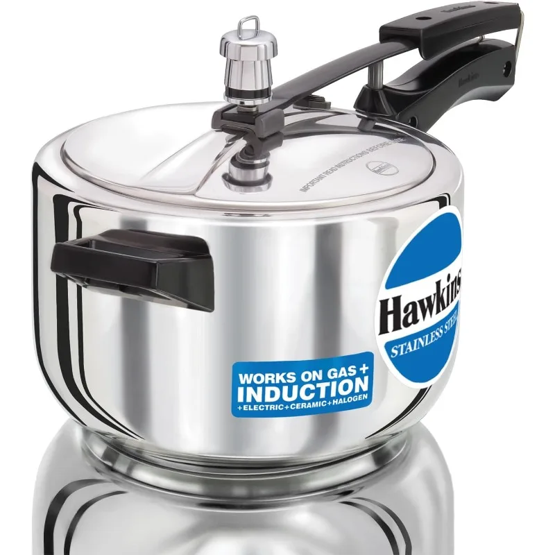 Hawkins B45 Pressure Cooker, 4 Litre, Silver