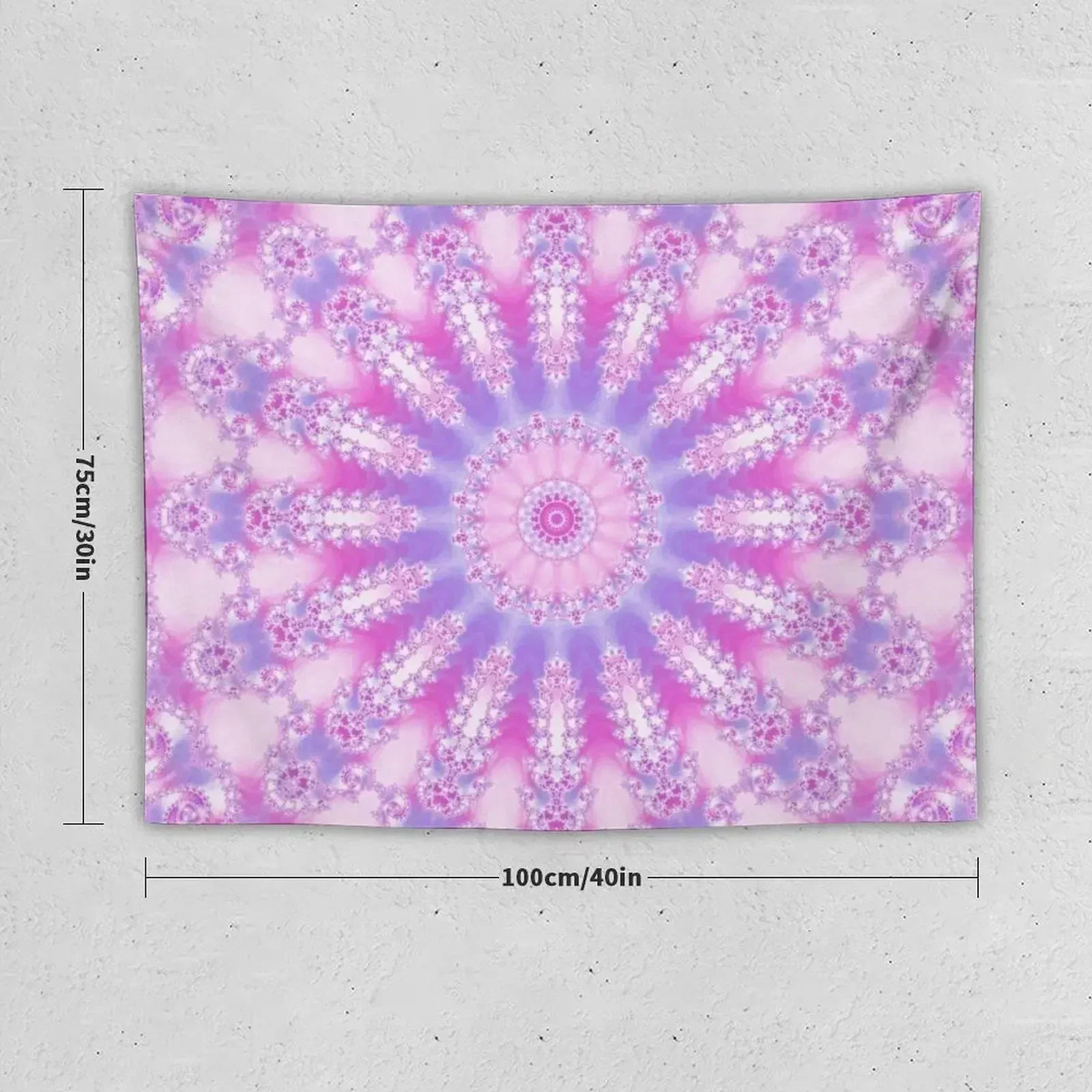 Pale Pink, Magenta, and Purple Mandala Tapestry Room Decorations Aesthetics Bed Room Decoration Decoration Bedroom Tapestry