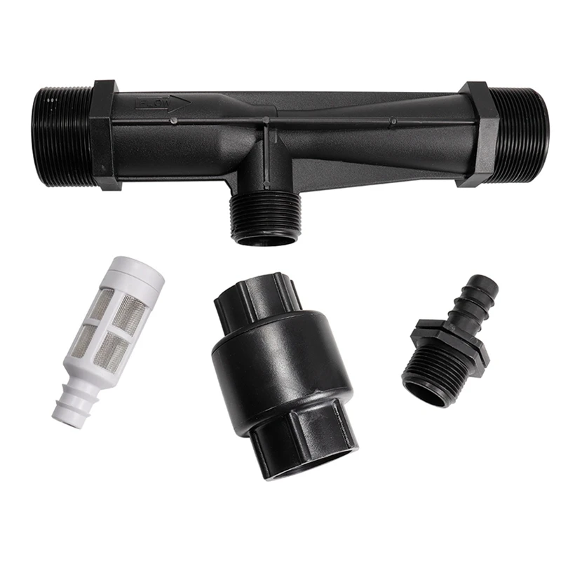 

2Pcs 2 Inch Venturi Fertilization System Male Thread Irrigation Venturi Automatic Fertilizer Injector Fertilizer Syringe