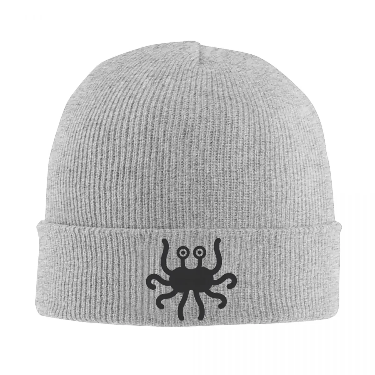 The Flying Spaghetti Monster Bonnet Hats logo Beanie Hats Graphic Knit Hat Spring Vintage Adult Unisex Kpop Elastic Cap