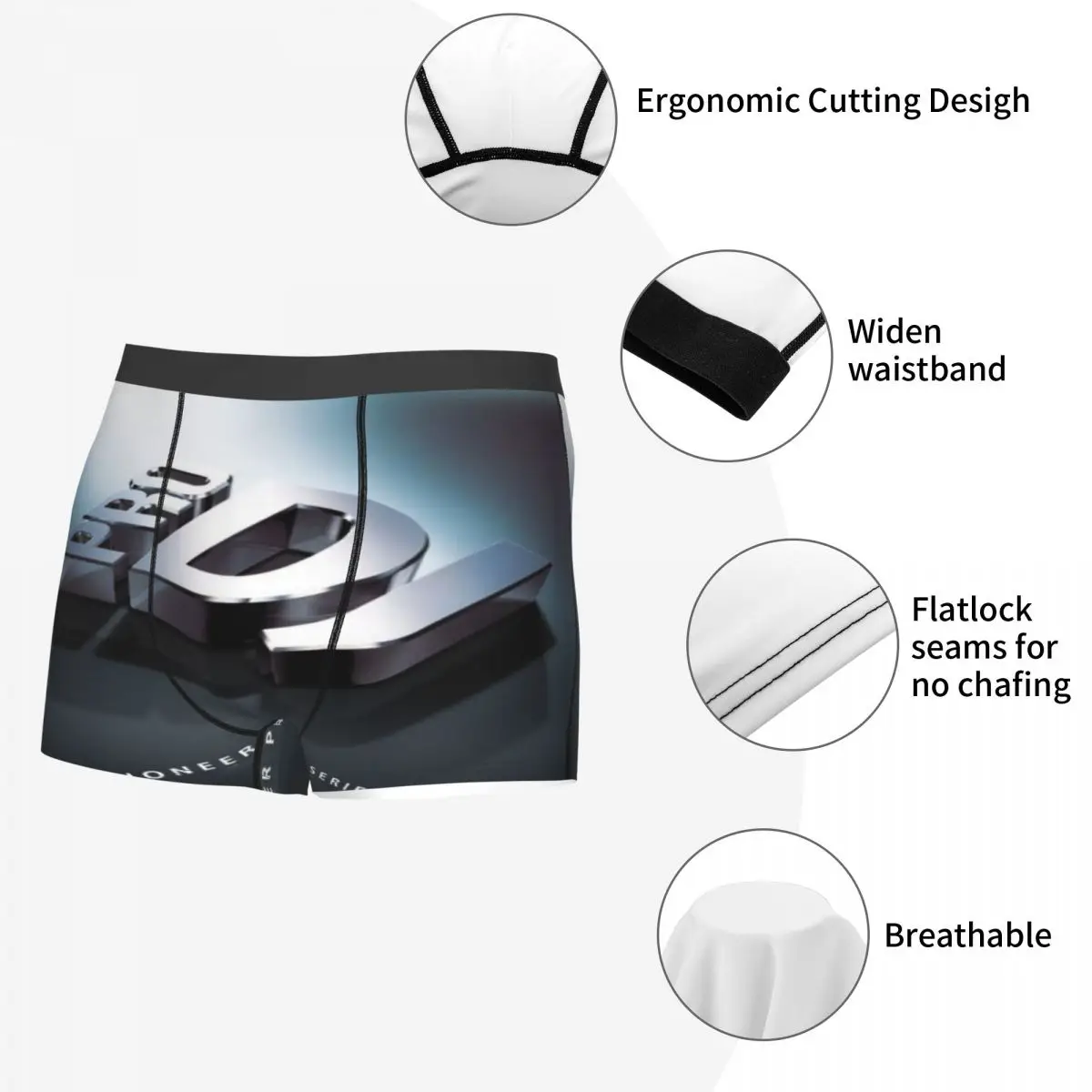 Pioneer Dj Pro 794 Man's Briefs Sexy Sporty Mens Sexy Anti-wrinkle Suitable Man Panties