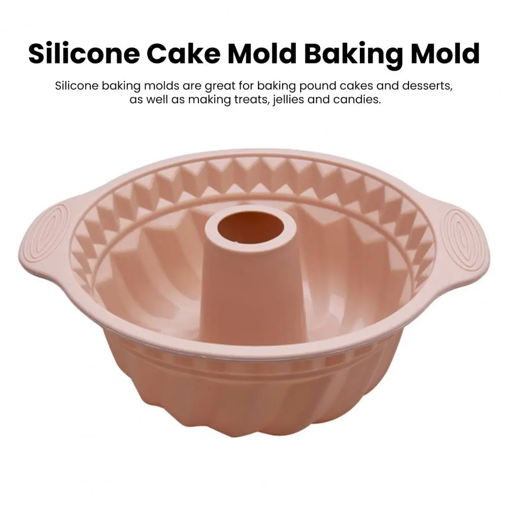 

Stretchable Baking Mold Non-deformable Baking Mold Flexible Non-stick Silicone Baking Molds Pastry Mold for Home for Cakes