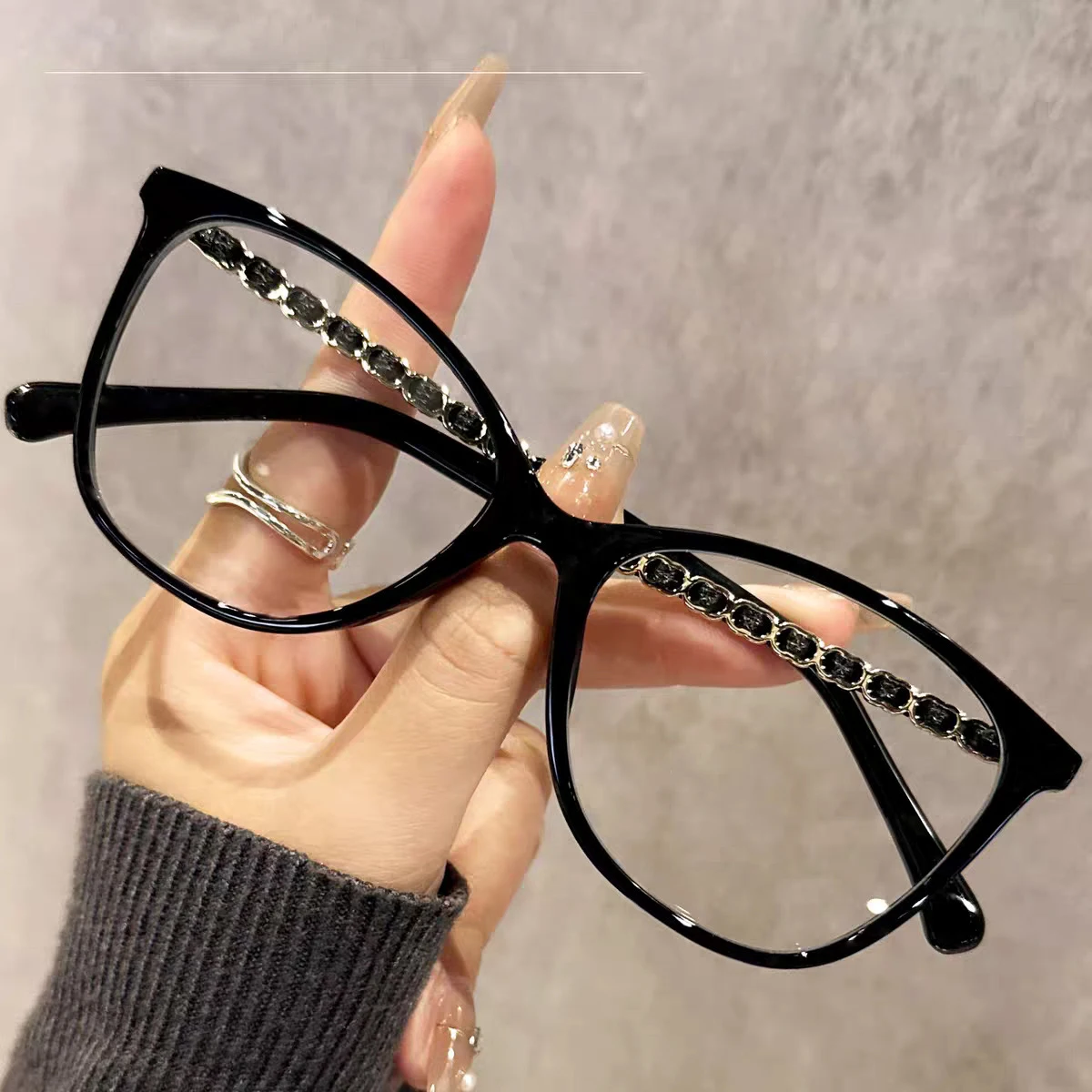 موضة جديدة ريترو القط العين النظارات الإطار للنساء خفيفة للغاية الضوء الأزرق نظارات القراءة JH8392 #2