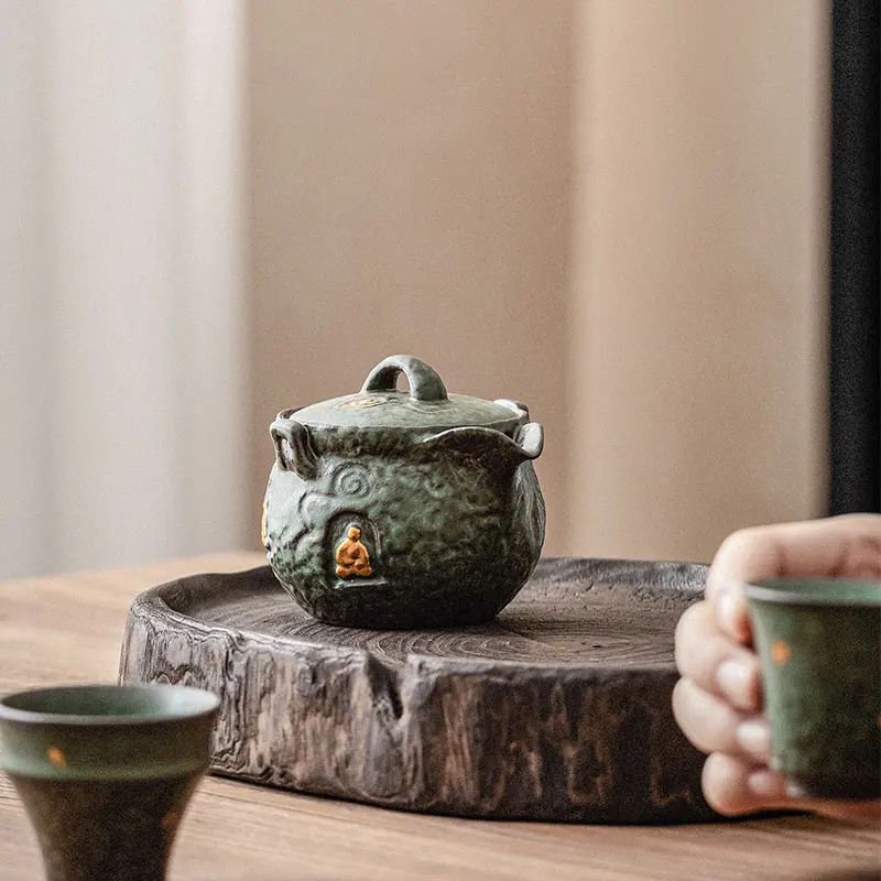 old-rock-mud-retro-dunhuang-buddhist-hand-held-teapot-for-brewing-tea-ceremony-tea-maker-anti-scalding-tea-pot-kungfu-teapot
