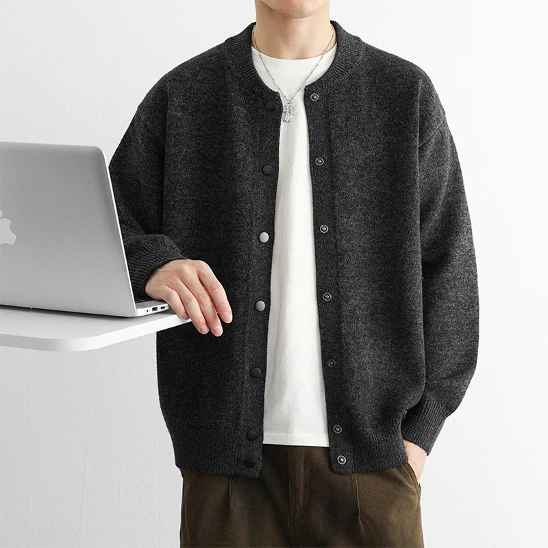 Image 3: Pull cardigan pour homme, vêtements pour homme, pull décontracté