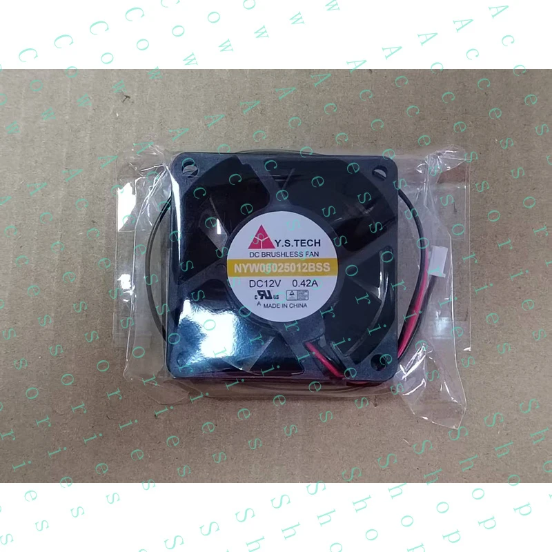 

PP+ 1X DC12V 0.42A 6CM 2pin cooling fan 6025 NYW06025012BSS