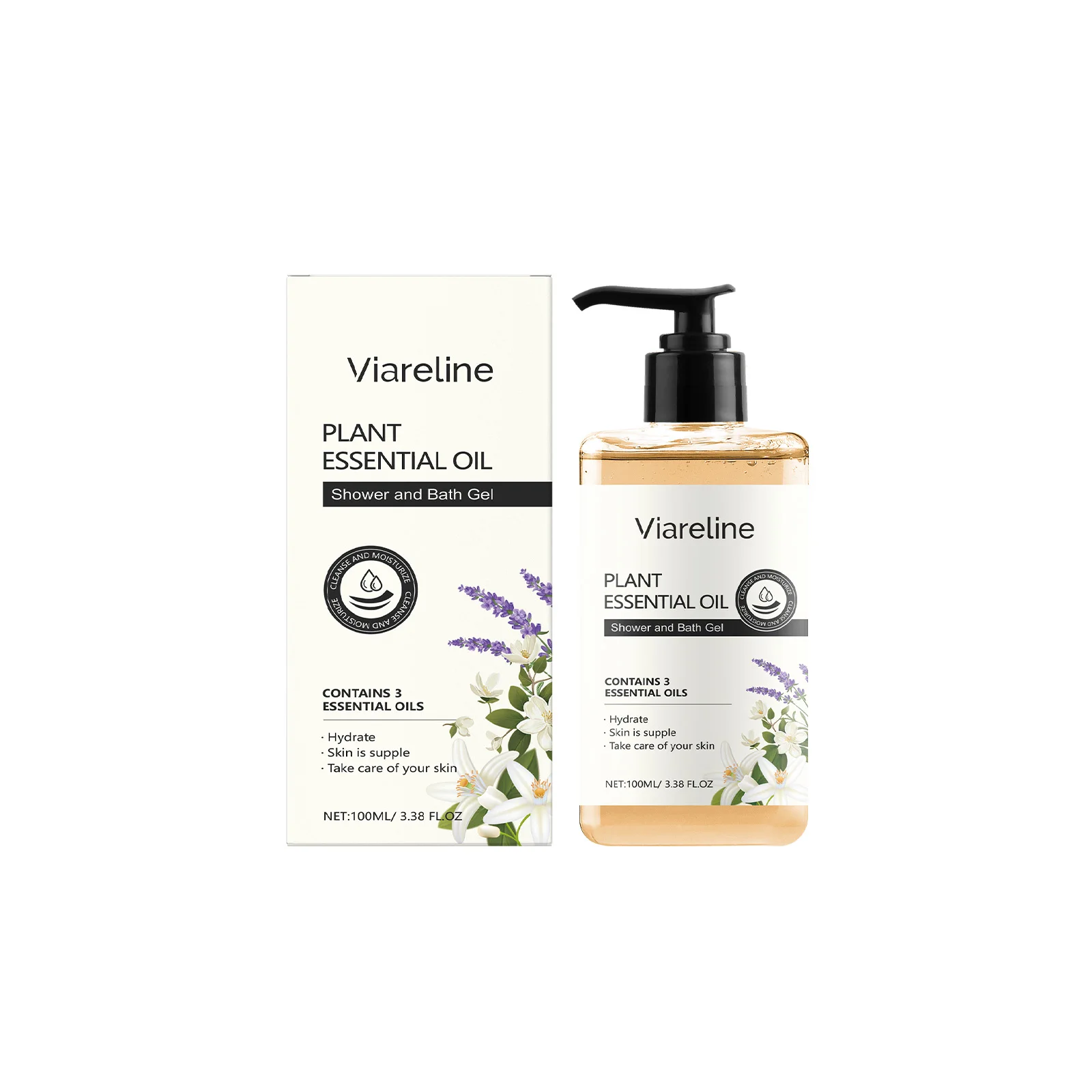 Long-lasting Fragrance Shower Gel, Fresh Alluring Scent, Hydrating Leaves Skin Soft Smooth Supple
