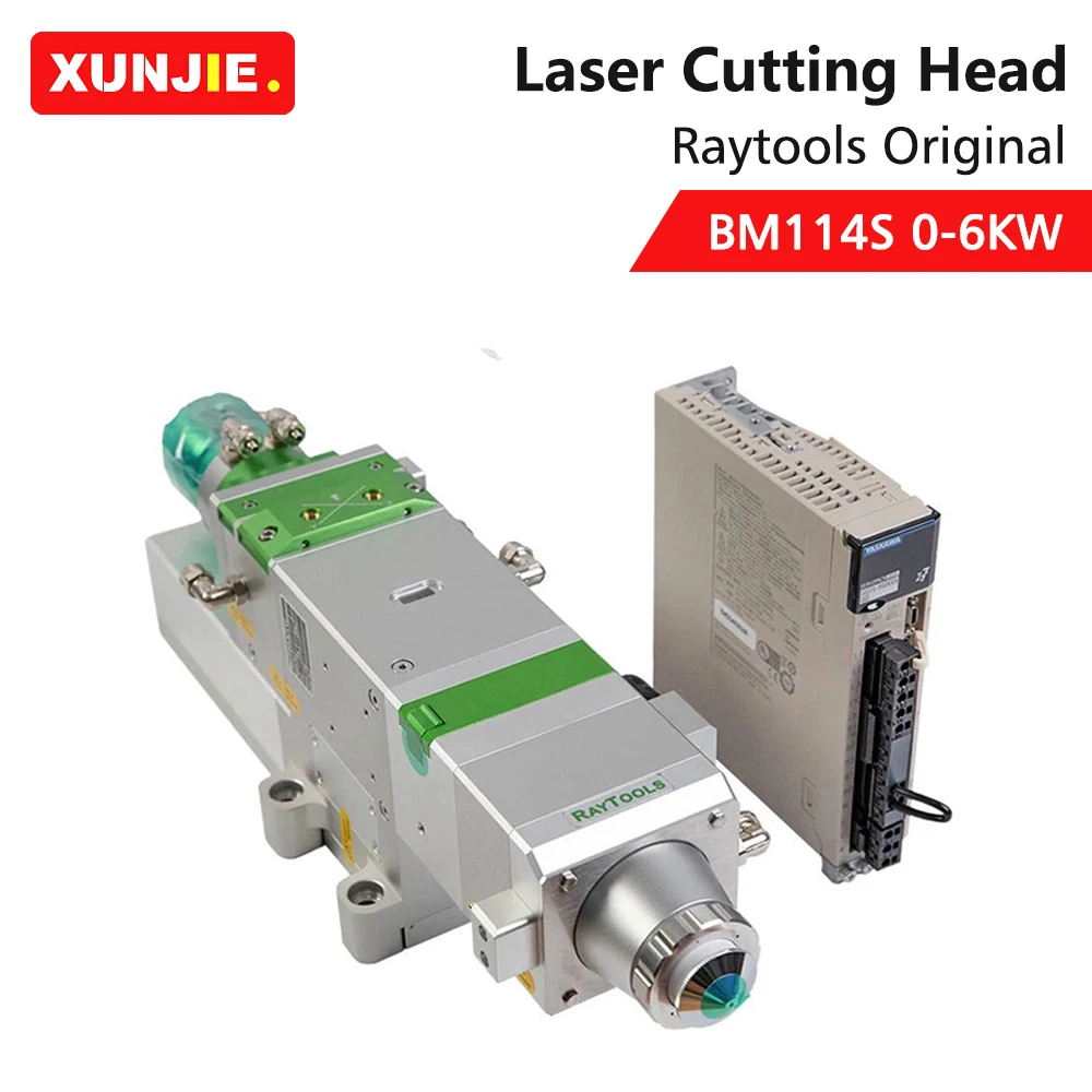 Cabeça de corte do laser da fibra de focalização do automóvel de raytools bm114s 0-6kw para o plc do corte do metal da fibra/siemens/beckhoff/sistema de controlo de fscut