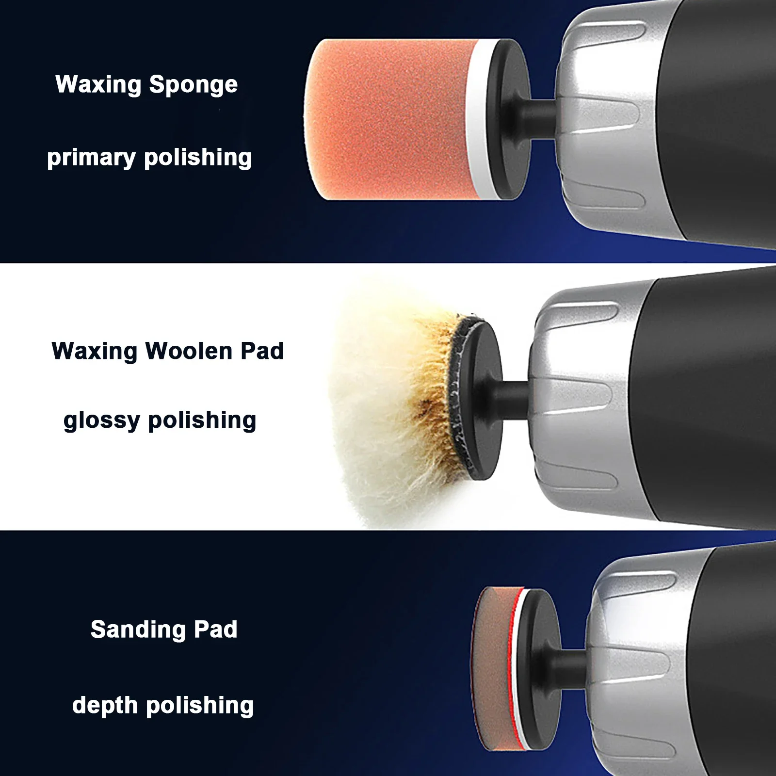 Portable Wireless Polishing Machine Mini Polishing Tool Car Polisher Waxer Car Cleaning Polishing Waxing Scratch Repair Tools