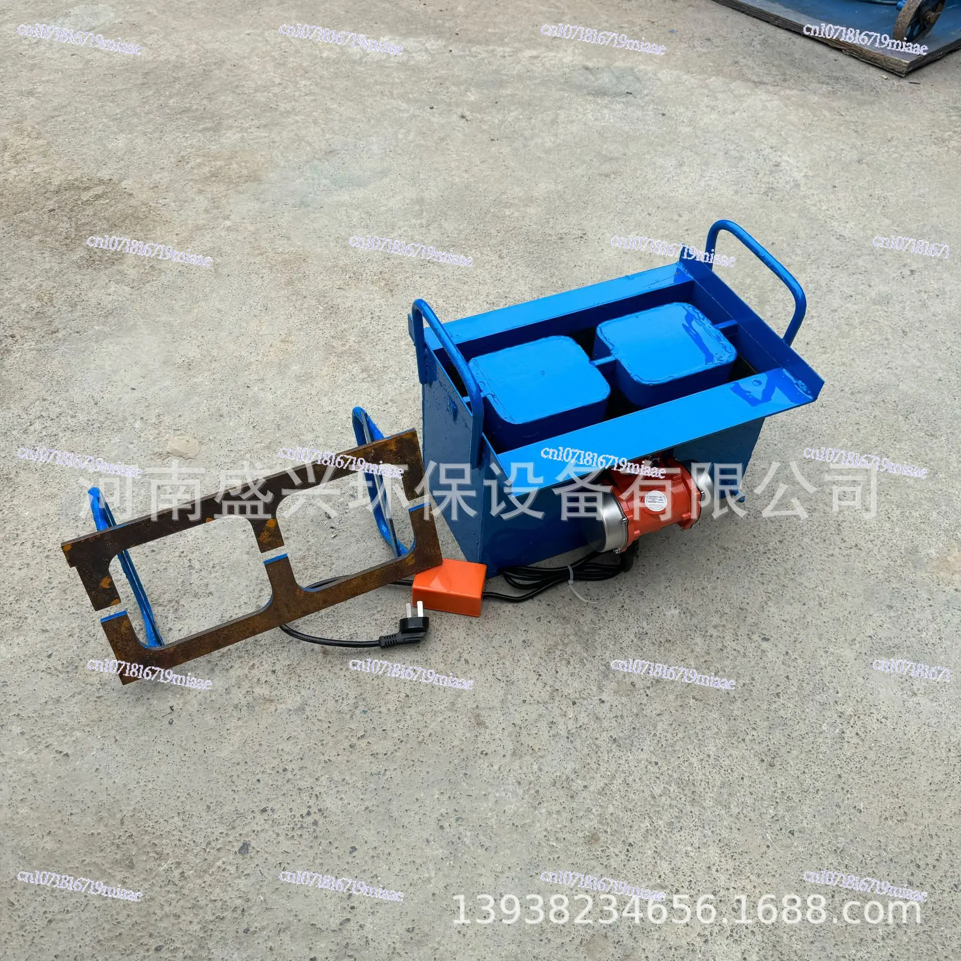 Export Hollow Brick Machine Single-phase Electric No-burning Brick Machine Small Cement