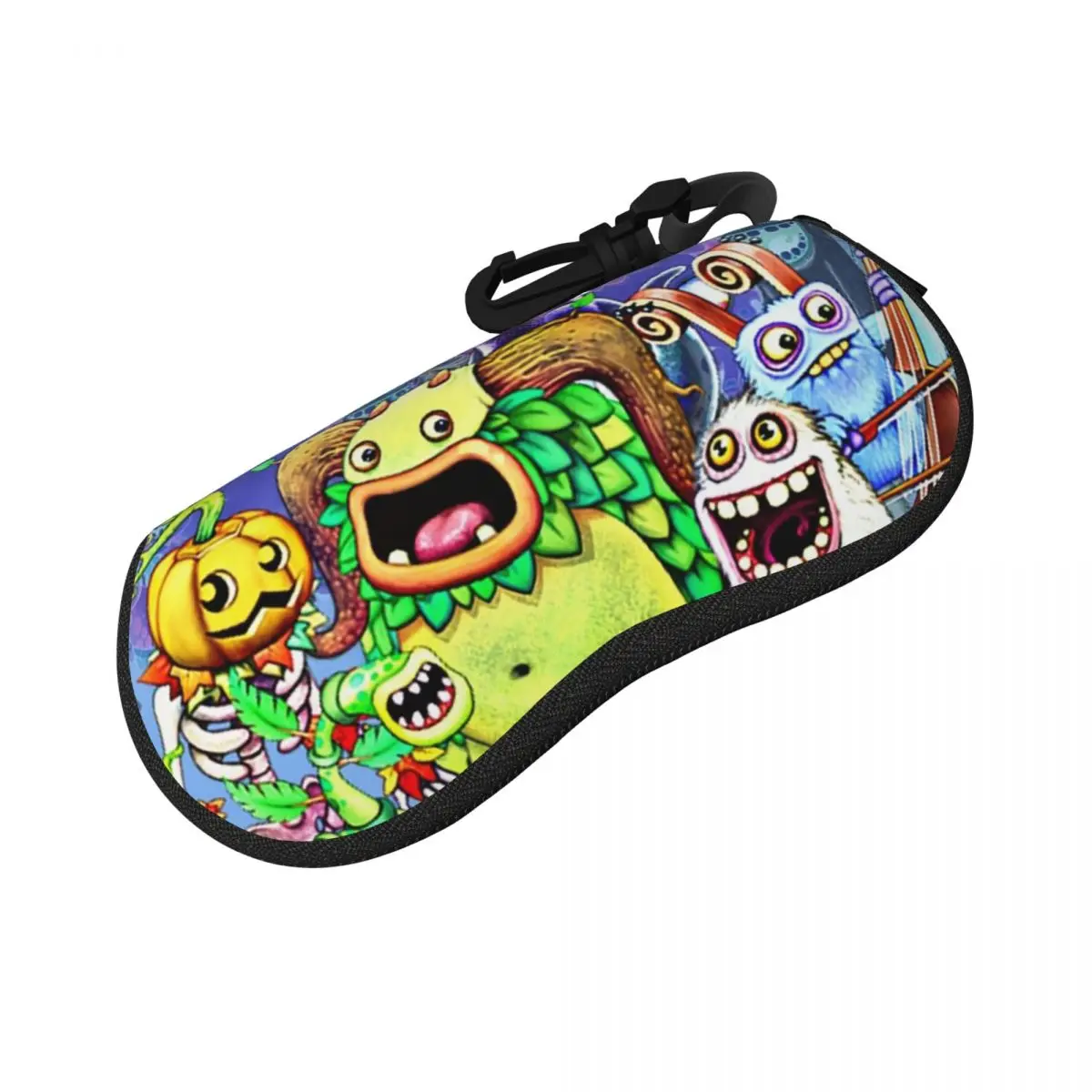 내 노래하는 괴물 캐릭터들 쉘 안경 케이스 보호용 선글라스 박스 여성 남성용 부드러운 안경 가방 파우치