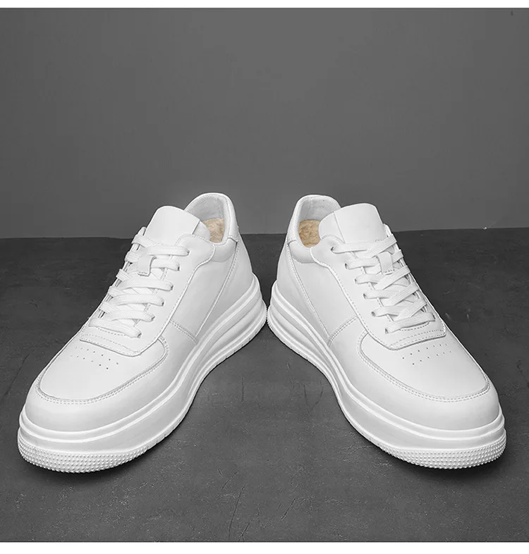 New model Thick sole Soft sole breathable shock absorbing Waterproof Increase by 4/6/8/10 centimeters Mens heightening shoes