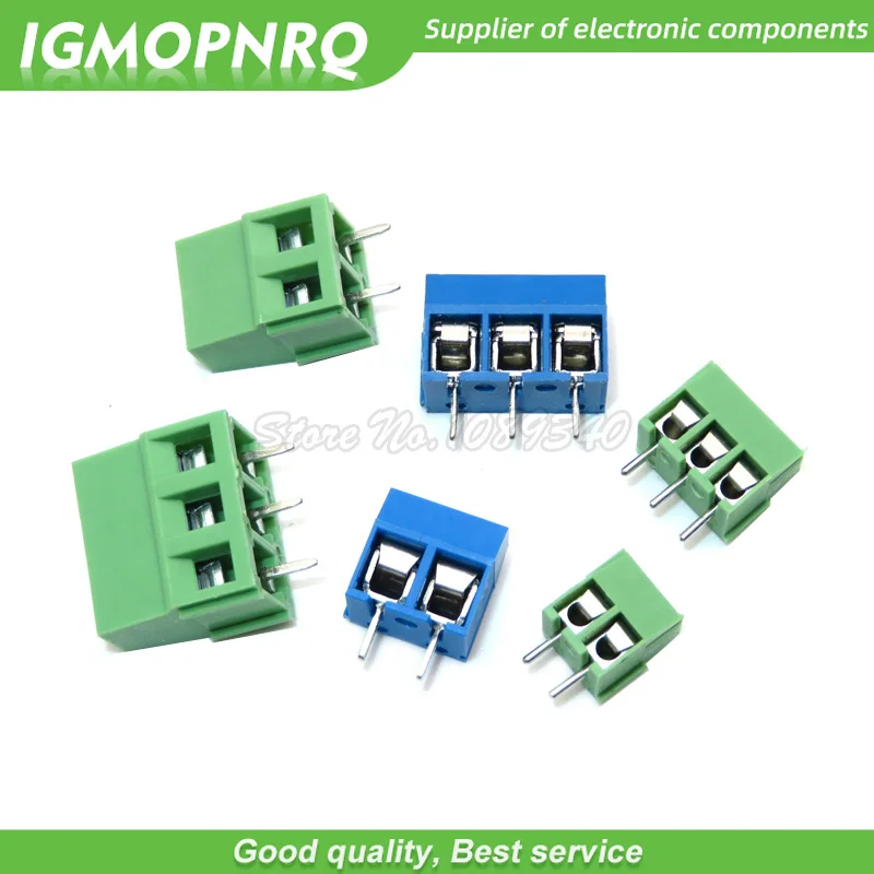 10 sztuk KF128 KF301 KF350 2P 3P 5mm/3.5mm/2PIN 3PIN śruba zaciskowa PCB złącze terminala złącze Splice
