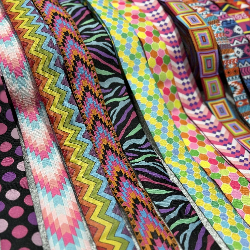 10 Yards 16MM 22MM 5/8' 7/8' Cartoon Hot Geometric Bohemian Woven Jacquard Ribbon DIY Handmade Decorative Dog Chain ZERZEEMOOY