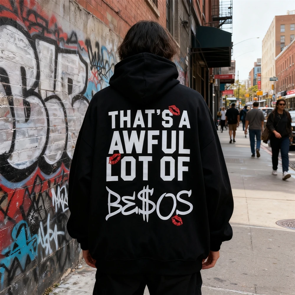 

KUCLUT Fashion 1:1 American Style Streetwear Quality Printed Sweatshirt Oversize Loose Tops Pullover Vintage Hoodie Men Woman