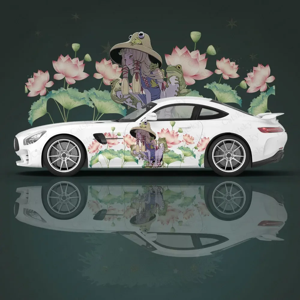 

Moriya Suwako аниме девушка автомобильная наклейка цветок виниловые наклейки для автомобиля боковые графические наклейки автомобиля, универсальный размер, графика автомобиля