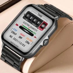 2024 2.01'' Smart Watch Bluetooth Call Play Music Smartwatch Fitness Clock Sport Waterproof Watches for Men Women iPhone Android