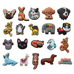Hot Sale PVC Various Cute Animals Shoe Charms Pin Fit for Crocs Accessories Charms DIY Clogs Decorations Party Gifts