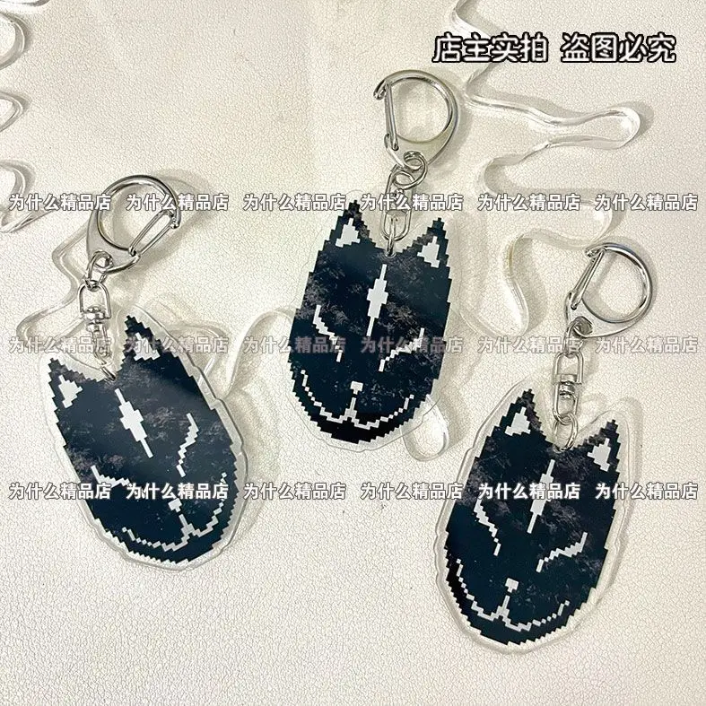 MARETU أنيمي المفاتيح النساء الكرتون سلسلة مفاتيح مصنوعة من الأكريليك رجل مفتاح قلادة عصابة مضحك زخرفة اكسسوارات صديق هدية #1