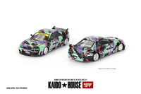 Kaido House + MINIGT 1/64 Nissan Skyline GT-R (R33) HKS V1 Car Alloy Vehicle Diecast Metal Model Kids Xmas Gift Toys for Boys