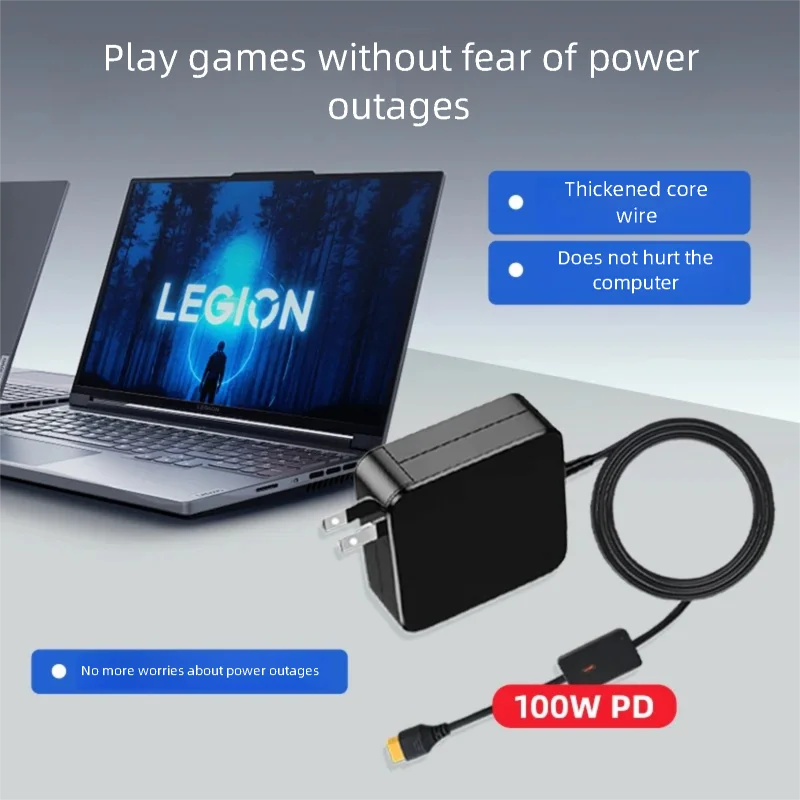 

Зарядное устройство GaN 300 Вт для Lenovo Legion 9pro Y9000P Y7000 R9000P, адаптер питания для ноутбука Thinkbook16P 330 Вт 245 Вт для зарядного устройства iphone 17
