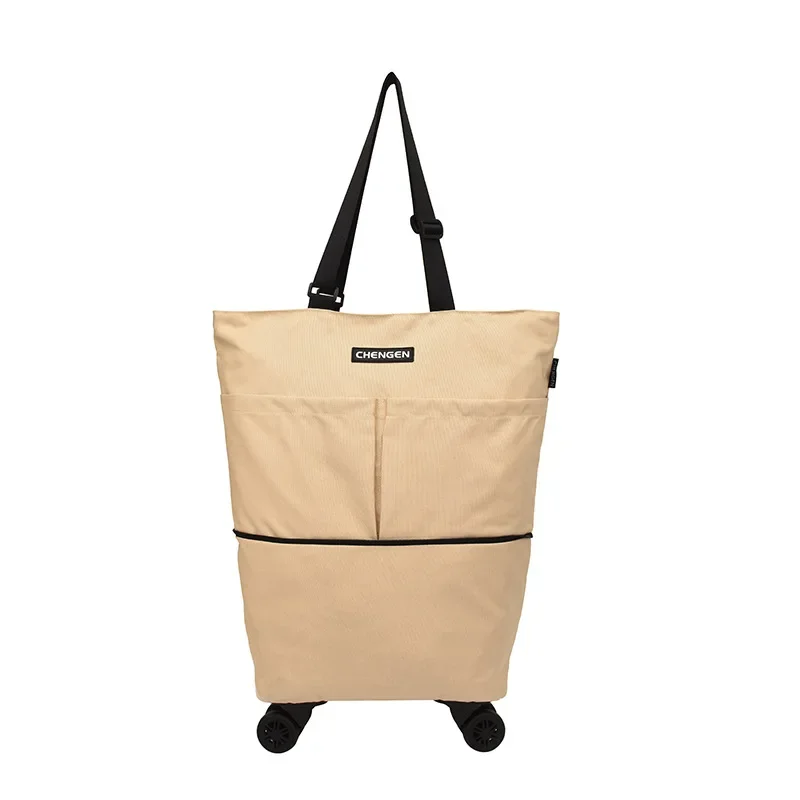 Roller Shopping Bag Travel Bags Universal Wheel Supermarket Rolling Pull Cart Foldable Grocery Food Organizer Vegetables Bag