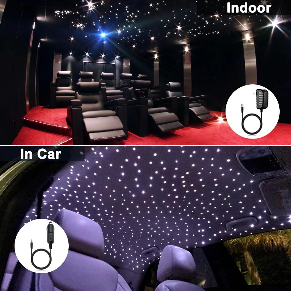 Imagem -06 - Nível-velocidade 32w Rgb Duplo Ouvido Cintilação Motor de Fibra Óptica Céu Estrelado Efeito Teto Luzes Led Inteligente App & Toque Controle rf 4