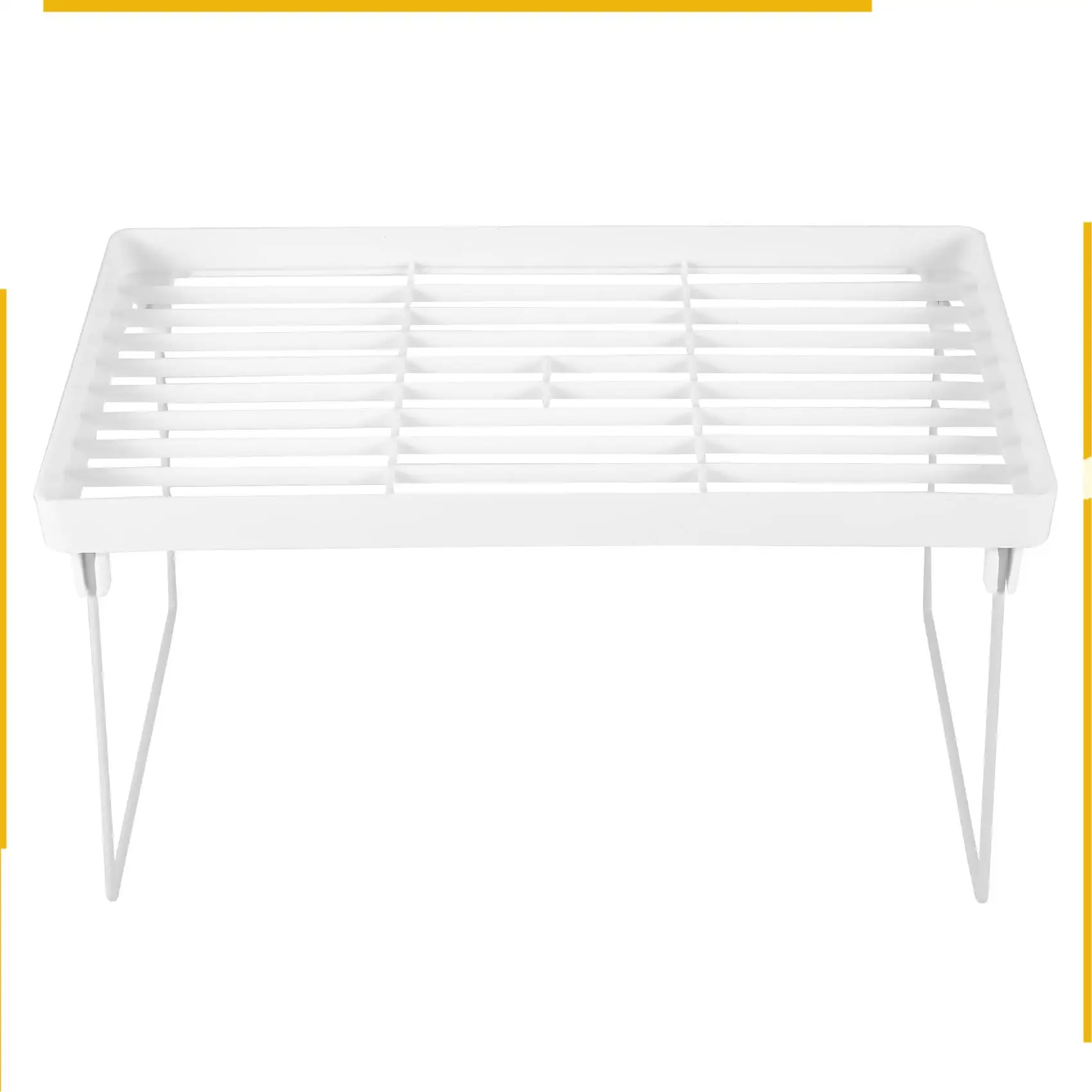 A76K Stacking Cabinet Shelf Rack Steel Metal Leg - Cupboard, Plate, Dish, Counter & Pantry Organizer Organization - Kitchen