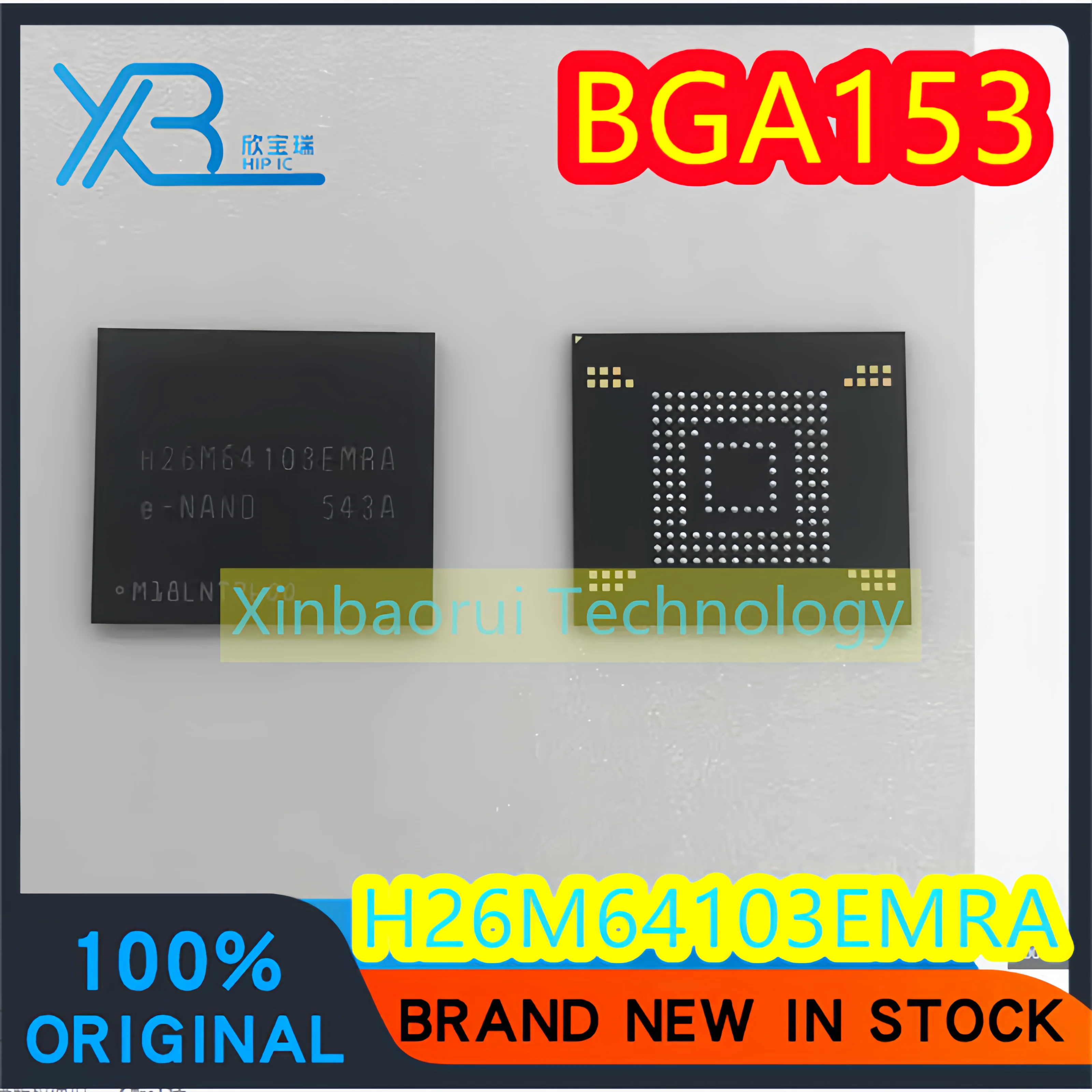 

(1/15pieces) H26M64103EMRA H26M64103 tail vertebrae EMRA industrial grade 32GB eMMC flash memory 100% new original electronics