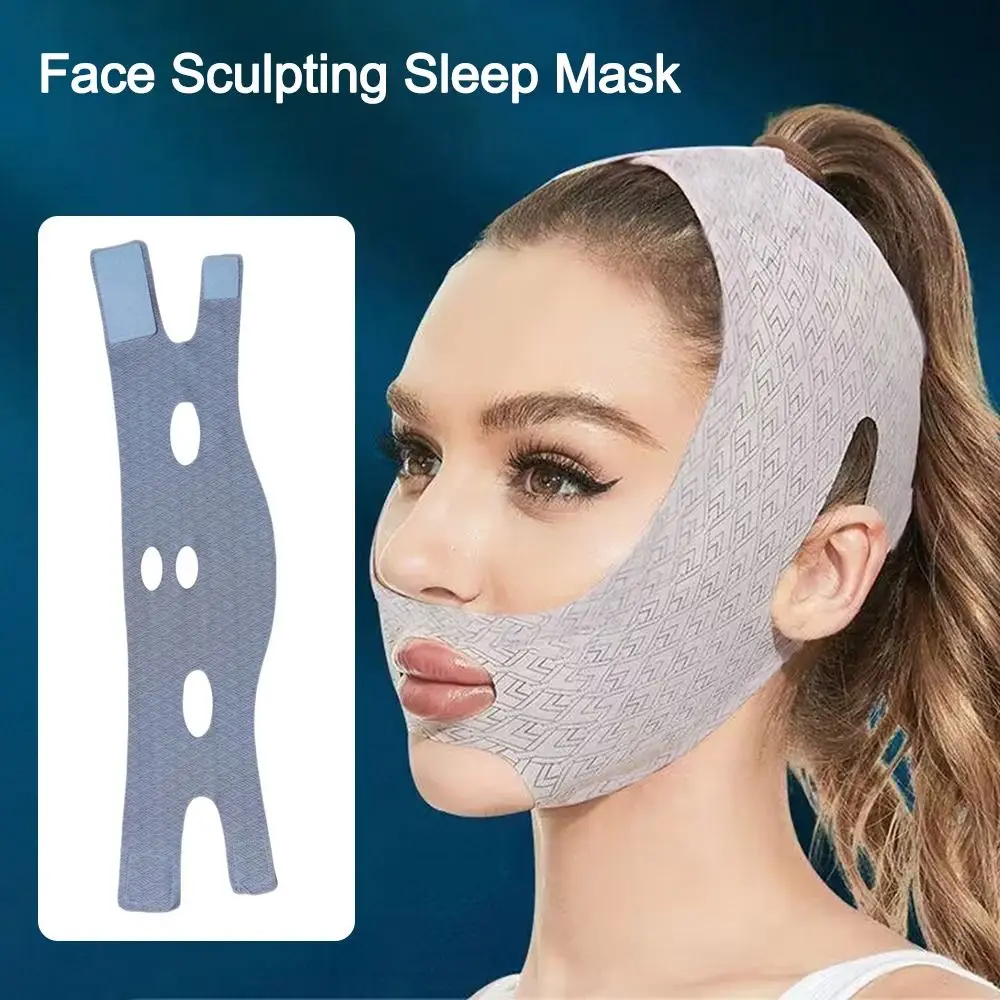 Adjustable Face Sculpting Sleep Mask New Slimming Strap Skin Care Lifting Tightening Mask Breathable V Line Shaping Mask Woman