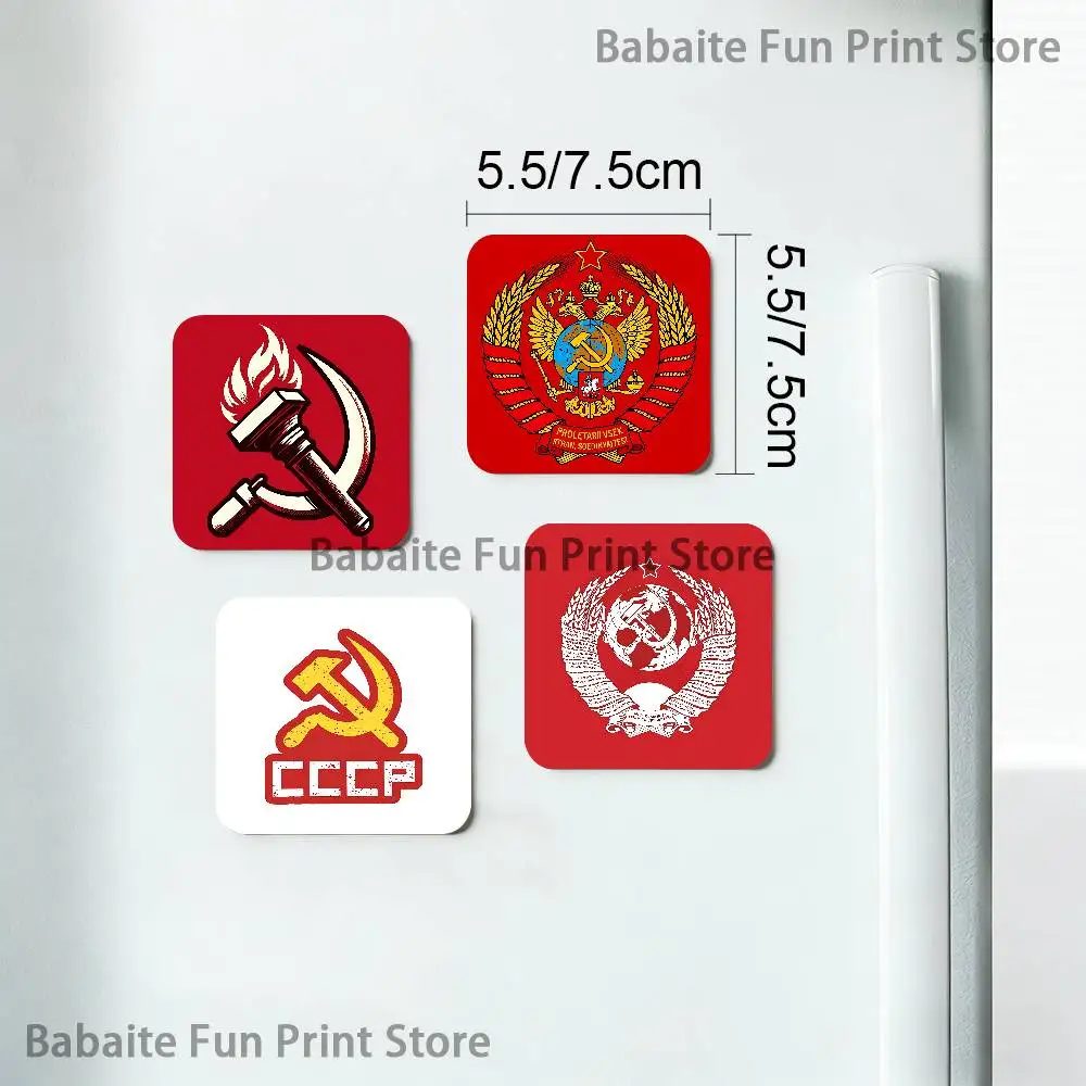 Soviet USSR CCCP Soft Magnetic Refrigerator Magnets Personality Decorations Creative Gifts