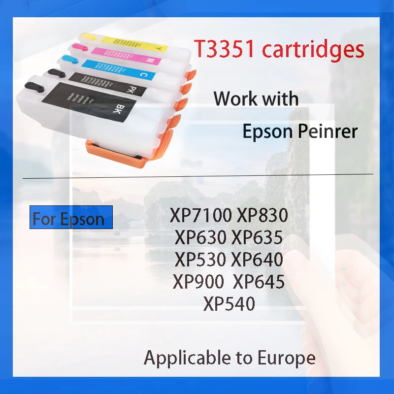 einkshop 33 T33xl Refill ink cartridge T3351 T3361 - T3364 For Epson xp530 xp900 xp830 xp645 xp635 xp630 xp540 xp640 ARC Chip