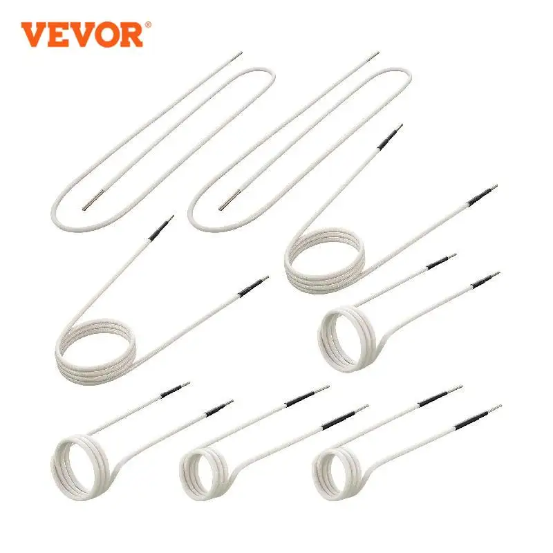 VEVOR Induction Heater Coil Kit 7 8 9 PCS Essential Free Long Coil Changeable Heater Ductor Accessories Remove Rusty Nut Quickly