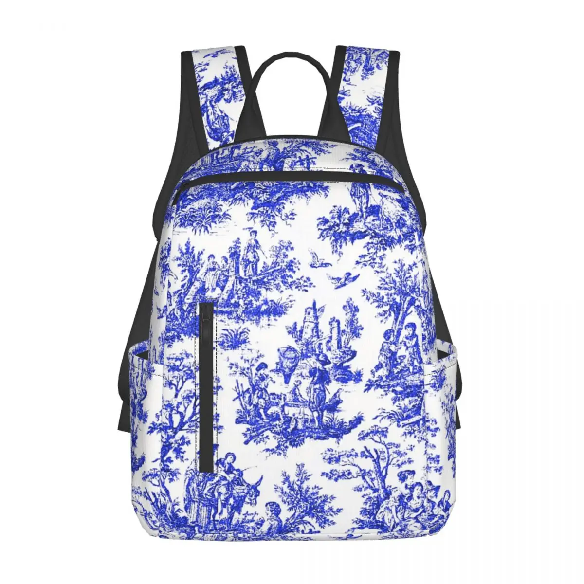 nomades-アーティスティック-ヴィンテージ-トワルドジュイ-バックパック-デイパック-大容量-男の子-女の子-ブックバッグ-スクールバッグ-ショルダーバッグ-メンズ-レディース